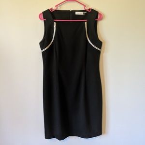 Calvin Klein Dress Black size 10 Zippers